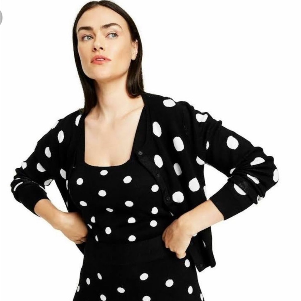Victor Glemaud x Target Black & White Polka Dot Cardigans
